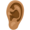 Ear - Medium emoji on Messenger